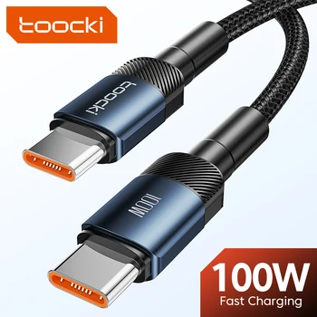Kabel Toocki5a USB C na USB C s brzim punjenja 100 W/ 66 W Za mobilni telefon Samsung S20 S21 Xiaomi POCO Type C USB-C Kabel