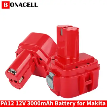 Bonacell PA12 3000 mah baterija Ni MH Zamjenske Baterije Za Makita Baterija 12 1220 1233 1222 1235 6270D 6271D 6317D 6227D električni alati