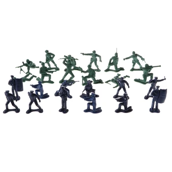 24 Kom 5 cm Plastični Vojne Muške Figure Vojnika i Policijska Igračka