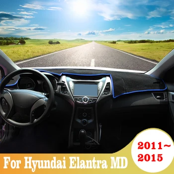Za Hyundai Elantra MD 2011 2012 2013 2014 2015 Avante Poklopac ploči s Instrumentima u Automobilu Tepih Za Ploču Tepih Tepih Za Ploču za Zaštitu od Torbica Pribor