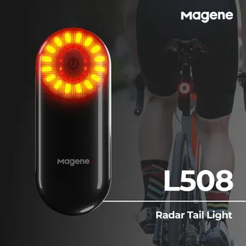 Magene L508 Radar Dugo Svjetlo Novi Bike Kočnica Senzor Lampa Sedlo Sjedište Post Pin Ebike Vodootporna Led Punjenje Biciklistička Dugo Svjetlo