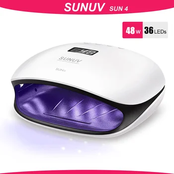 SUNUV SUN4/SUN4s 48 W UV Led Žarulje Za Kosu, Nokte, Lampa sa LCD Zaslonom Smart UVB Fototerapija Noktiju Dizajn Noktiju Alat Ženski Poklon