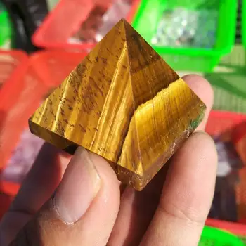 Prirodni tiger eye Energy crystal piramida kvarc spot zdrav kamen 1pc