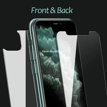 2.5 D Prednji i Stražnji Kaljeno Staklo Za iPhone 11 Pro Max 2019 Zaštitna Folija Za Ekran Za iPhone X XS XR Max Zaštitna Folija Stakla