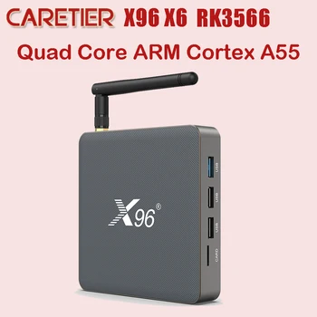 X96 X6 Smart TV Box Android 11 RK3566 8 GB RAM-a I 128 GB 4K 2T2R MIMO 5G WiFi Dual 1000 M 4 GB, 64 GB pojedinca ili kućanstva 8K media player TV BOX