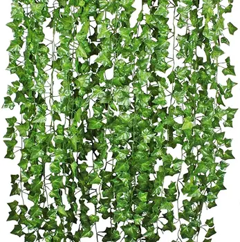 230 cm Umjetna ivy zelene svile, umjetnih viseći loze lišće biljke lišće vinove loze 1 kom. diy Dekor Umjetne Biljke loza