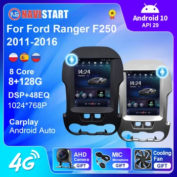 NAVISTART Android 10 Uređaj Za Ford Ranger F250 2011-2016 Tesla Ekran Media Player Android Auto Carplay Bez DVD 2 Din