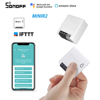 SONOFF 10A MINIR2 Pametna Kuća Mini Wifi Modul Prekidača Timer Obostrani Prekidači Glasovno Upravljanje S APLIKACIJOM eWeLink Alexa Google Home