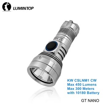Lumintop GT NANO Titanium Slitine 450 Lumena Privjesak Svjetla Mini Džepni EDC Svjetiljka s Baterijom 10180