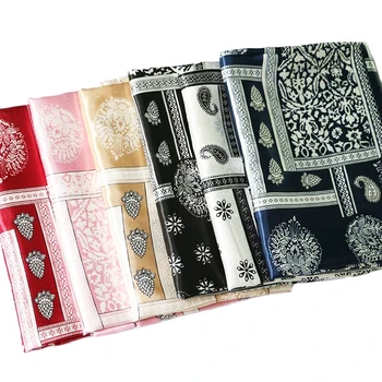 100 cm * 148 cm Paisley Dizajn 100% Poliester Satin Tkanina je Mekana Шармез Haljina Tekstilne Obloge Soft