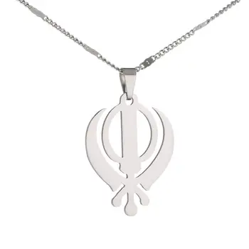 Sikhizam Ogrlica Privjesak Sik Кханда Nakit Ogrlice Sik Vjerske Ženski Muški Nakit