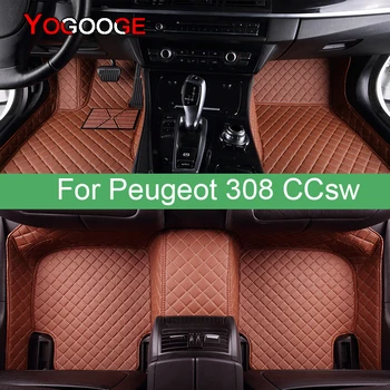 Auto-Tepisi YOGOOGE Za Peugeot 308CC 308sw Pribor za Noge Coche Tepiha