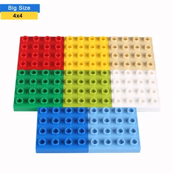 4x4 Točke Gradivni Blokovi Okretne Ploče za Opeke veličine Montaže Ploče Obostrane Donja ploča je Kompatibilna sa Lego Duplo Bricks