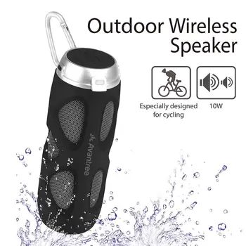 Avantree WP400 Prijenosni Biciklistička kolona Bluetooth 5,0 s nosačem za bicikl i utor za SD kartice, 10 W Snažan Pojačani bas i bežičnu NFC