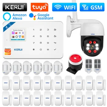 KERUI W181 Tuya Pametan Alarm WIFI GSM Alarm Smart Life Alexa Senzor Pokreta Detektor Vrata Senzor IP Kamera Sonara Sirena