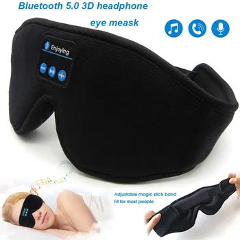2022 Bluetooth 5,0 Bežične Stereo 3D Maska Za Spavanje Povez Za Glavu Soft Slušalice Za Spavanje Maska Za Oči Glazbena Slušalice