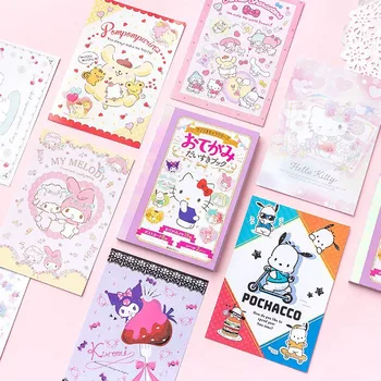 Kawaii Sanriod Anime Serija Slatka Cinnamoroll My Melody Kuromi Crtani Naljepnice Odijelo Naljepnica Knjiga Poklon Za Male Dječake I Djevojčice