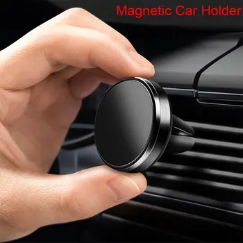 NOVI Mini Crna Magnetski Nosač za auto Mreže sa Moćan Magnet za telefon GPS Mini Podrška mobilnog telefona u vozilu