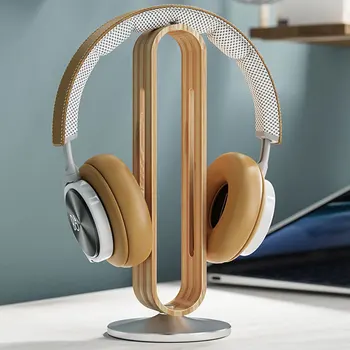 Bamboo Drveni Aluminijski Stalak Za Slušalice Gaming Slušalice Stalak Za Izložbe Robe Za Slušalice Vješalica Držač Nosač Pribor Za Pohranu Slušalice
