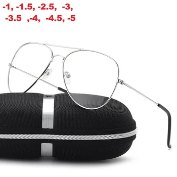 -1 -1,5 -2 -2,5 -3 -3,5 -4 -4,5 klasicni Metalni Naočale za kratkovidnost u Veliki ivicom, Naočale Za Žene i Muškarce, Klasične naočale