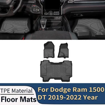 Za Dodge Ram 1500 DT 2019-2022 Auto-Tepisi Za Spola za sve vremenske uvjete, TPE Prostirke Za Noge Bez Mirisa Mat Vodootporan Police Mat dodatna Oprema za Interijer