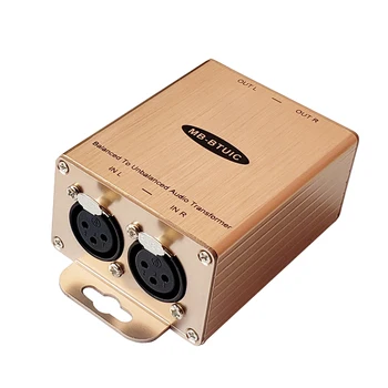 Profesionalni pretvarač uravnotežen u neuravnotežen Audio Stereo Adapter XLR u RCA Uravnotežen ulaz Neuravnotežen Izlaz