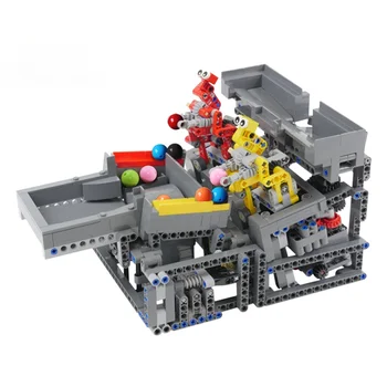 Moc Božićni Poklon DIY Kreativni Smiješno Mehanički Hvatanje Lopte Proizvodne Linije Robot Gradivni Blokovi Toys Model Božićni Pokloni