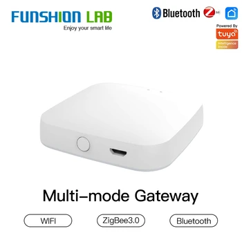 Multi-mode pametan gateway ZigBee WiFi Bluetooth Mesh Hub Radi sa Tuya Smart App Glasovno upravljanje preko Alexa Google Home