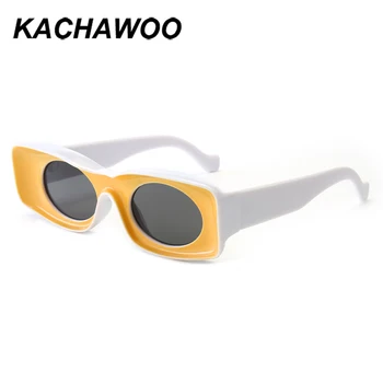 Kachawoo ženske trg sunčane naočale u boji leće žute plave večernje sunčane naočale za muškarce ženske berba moderan lider prodaje pribor