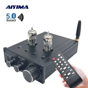 AIYIMA Bluetooth-kompatibilni 6A2 Vakuum tube Pretpojačalo Za Kućnog Kina USB DAC i Pojačalo Hi-Fi Pretpojačalo Regulator Visokih i niskih Tonova