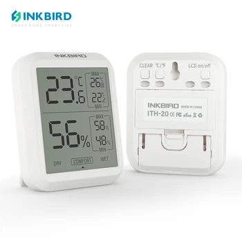 INKBIRD Digitalni Termometar I Hygrometer ITH-20 Instant Očitavanje Temperature i Vlažnosti Senzor Monitor Za Unutarnje/Vanjske 2,8 Inča