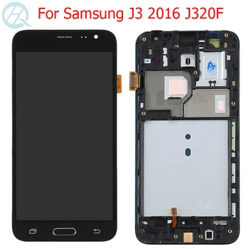 Originalni AMOLED LCD Za Samsung Galaxy J3 2016 Zaslon s okvirom 5,0 