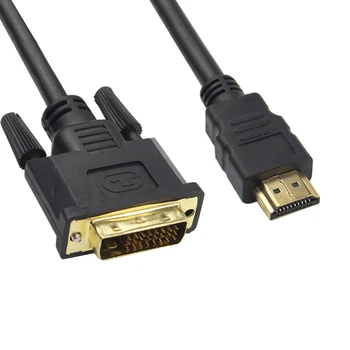 HDMI je kompatibilan sa DVI HDMI Kabel kompatibilan Plug 24 + 1 DVI-D Штекерный adapter 1080P Converter Xbox DVD HDTV LCD 1,8 M