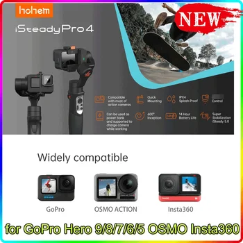 Hohem iSteady Pro 4 Akcijske skladište Pogonskog 3-Osni Ručni stabilizator za GoPro 11/10/9/8/7 Insta360 One R DJI OSMO Action