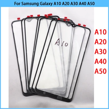 Za Samsung Galaxy A10, A20 A30 A40 A50 Zaslon Osjetljiv na dodir LCD Zaslon Prednji Vanjski Stakleni Poklopac Objektiva Dodirna Stakleni Poklopac OSA Zamjena