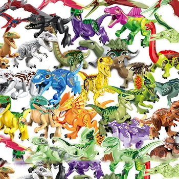 Prikupljenih Jedinica Igračke Jure Play Мозазавр Divlji Predator Gradivni Blokovi Dinosaur Cigle Тираннозавр I-Rex Prikupiti Dinosaura Dječje Igračke