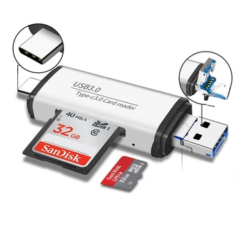 USB 3.0 Micro USB Type C Čitač Kartica, SDHC memorijska kartica SD TF microSD Čitač Kartica, Micro USB OTG Adapter Za Huawei Xiaomi Android Phone PC