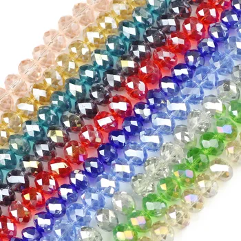 JHNBY Male Okrugli Oblik Upscale austrijski kristalne perle Visoke kvalitete 8 mm 50 kom. lopta slobodan perle za izradu nakita Pribor DIY