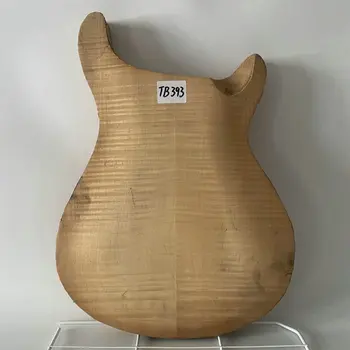 Nedovršena Telo električnu gitaru Neobrađeni Solidan Lipa + Plameni Javorov Vrh DIY Gitaru Dogovor Bez Boja