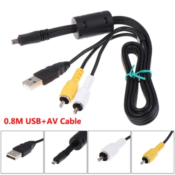 UC-E6 Skladište Mini 8-Pinski USB Kabel Za Prijenos podataka S Video AV RCA Dvojni Višenamjenski Za CoolPix Fuji