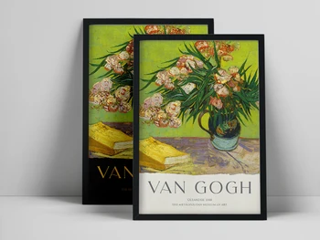 Poznati Vintage Slika Van Gogh Vaza Izložba Platnu Plakati i Grafike Muzej, Moderna Galerija Zid Umjetnost Slika Kućni Dekor