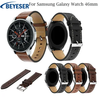 Kožni Remen za sat 22 mm za Samsung Galaxy Watch 46 mm Remen Sportski smart-Remen za ručni Zglob za Samsung S3 Frontier Klasični Remen za sat