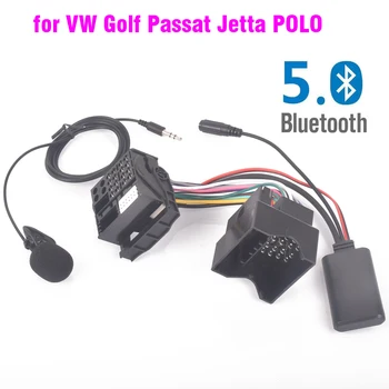Za VW RCD510 RCD210 Golf Jetta Passat POLO Radio Ožičenje Priključak za Mikrofon Hands-free Bluetooth 5,0 Adapter AUX