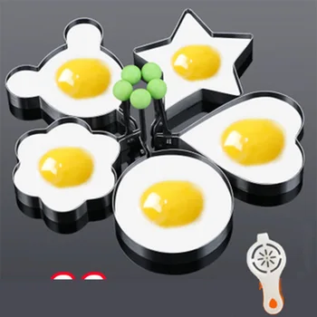Vruće Pečeno Jaje Pogon Palačinke Pogon Oblika Od Nehrđajućeg Čelika Kuhinja Prsten Srce Kuhinjski Alat