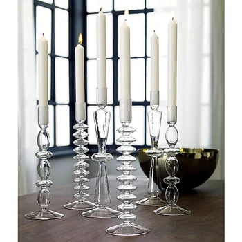 Stakleni Svijećnjaci Vjenčanje centralne elemente za stolova Svijećnjak Skandinavski kućni dekor