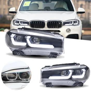 Prednji far Za BMW F15 X5 Led Svjetla 2014-2018 X6 F16 Glavu Fenjer Auto-Stil DRL Signalni Objektiv Projektora Oprema Auto Sprijeda