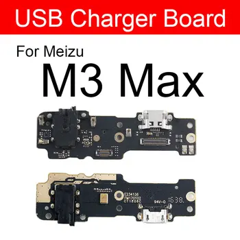 Za punjenje USB priključak Priključak Naknada Fleksibilan Kabel Za Meizu Meilan M3 Max M3Max USB Punjač, Dock Konektor Naknada Zamjena Dijelova