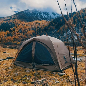 Planinarenje šator OneTigris SCAENA, 3 sezone, Jednostavna instalacija, Instant 2-krevetna Pješačkih Šator s ceradom Za planinarenje i Trekking