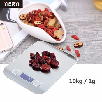 10 kg/1 g Oblikovan Ravnotežu Kvalitetne Elektronske Vage za vaganje hrane Prijenosni digitalni vaga za Kuhinje 1000 g-1 g