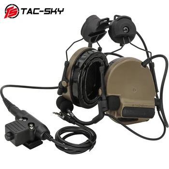 TAC-SKY COMTAC Buke Soundbox Taktički Slušalice COMTAC III Zaštita Sluha Airsoft Pucanje Slušalice za ARC Rail Helm